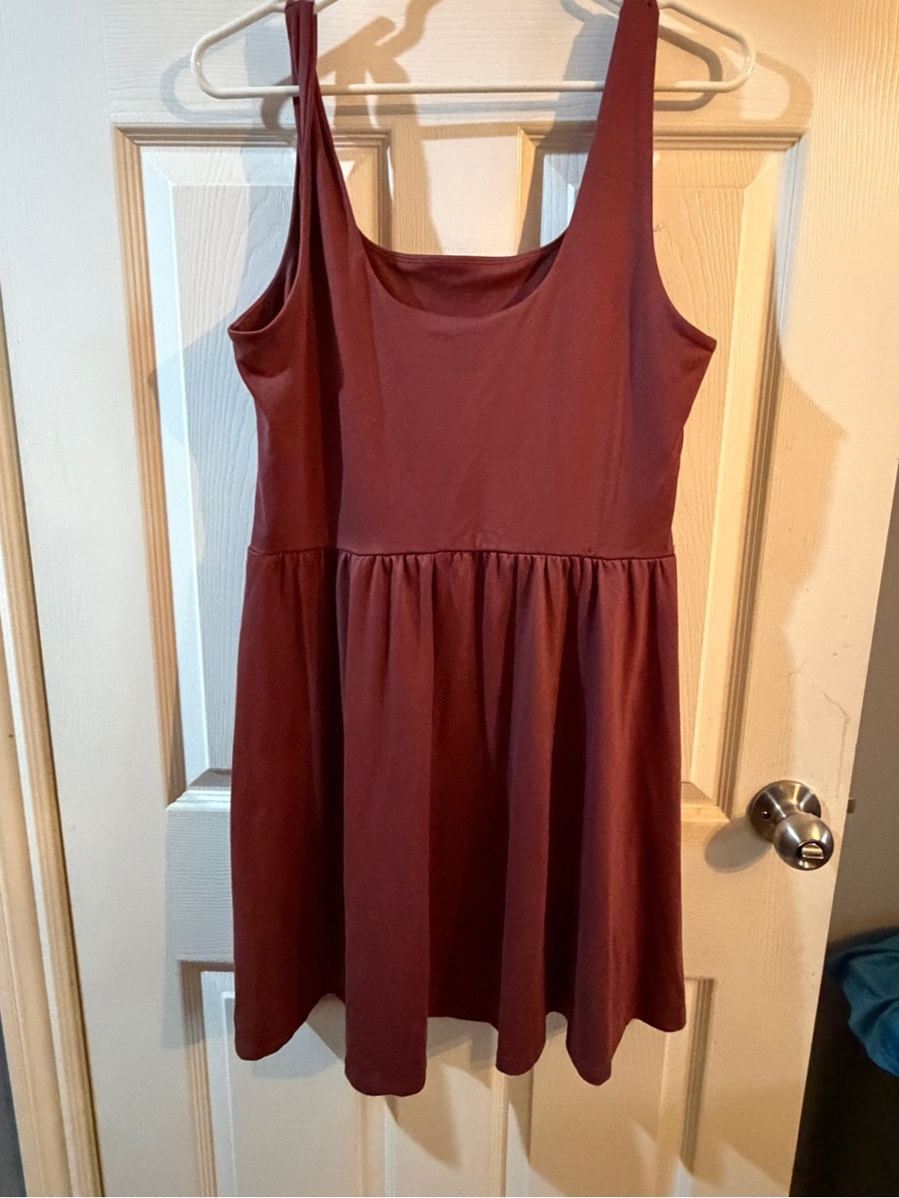 Ardene Wine Red Sleeveless Skater Dress